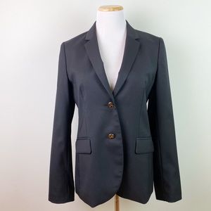J. Crew School Boy Blazer Black Wool Size 8